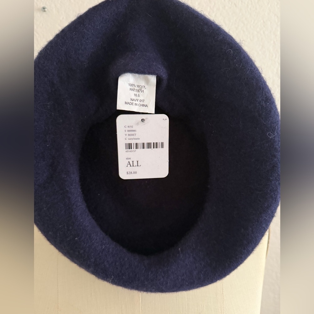 Free People Navy Beret - Picture 3 of 4